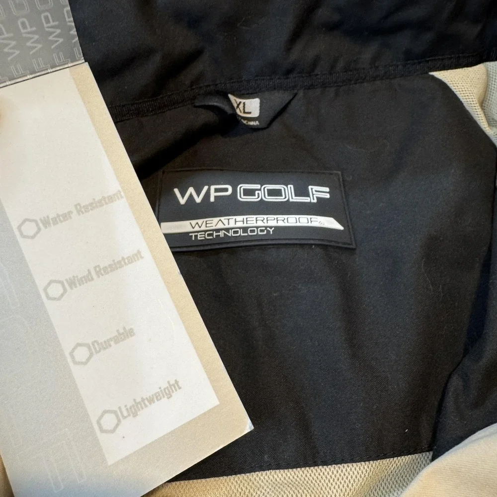 WP Golf Jacket Mens XL Stone‎ Pullover Windbreaker Weatherproof Lightweight - Picture 4 of 10